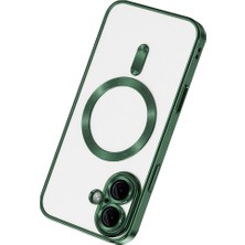 iPhone 16 Kılıf Kross Magneticsafe Kapak - Koyu Yeşil