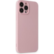 iPhone 13 Pro Kılıf Nano Içi Kadife Silikon - Pembe