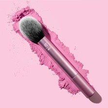 Prime Techniques Ultra Peluş Allık Makyaj Fırçası, Gevşek, Krem Veya Sıkıştırılmış Allık Için, Rosy Glow Yanaklar, Kabarık Pudra Fırçası, Alüminyum Halkalar, Sentetik Kıllar, Vegan ve Zulüm Içermez, 1