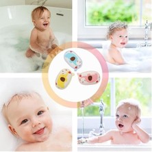 Prime Bebek Banyo Süngeri Seti, 3 Parça Yumuşak Bebek Banyo Süngeri, Saf Pamuklu, Hassas Ciltler Için Ideal, Hayvan Figürlü Bebek Banyo Süngeri Seti