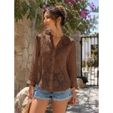Meltem Collection Uzun Kol Müslin Bluz