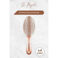 Prime Üç Boyutlu Oval Saç Fırçası Kahverengi x 4 Adet