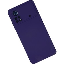 Poco X4 Pro 5g Kılıf Nano Içi Kadife Silikon - Mor