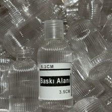 Prime 100 Adet 50 ml Boş Plastik Şişe PRS24 Şeffaf Kapak