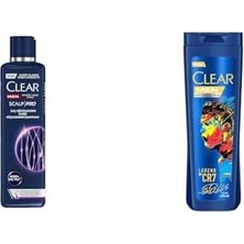 Prime Clear Men Scalp Pro Saç Dökülmesine Karşı Güçlendirici Şampuan Kepeğe Karşı Etkili 300 Ml(1) Clear Men Kepeğe Karşı Etkili Şampuan Legend By Cr7 Cristiano Ronaldo 350 Ml(2)