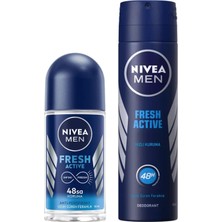 Prime Men Erkek Roll On Deodorant Fresh 50 ml X2 + Men Erkek Sprey Deodorant Fresh 150ML