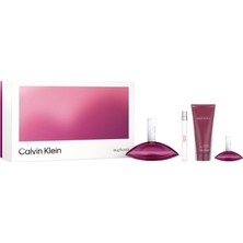 Prime Calvin Euphoria Kadın Parfüm Seti, Edp, 100ML + 10ML + 15ML + 100ML Vücut Losyonu