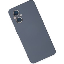 Reno 7 Lite Kılıf Nano Içi Kadife Silikon - Gri