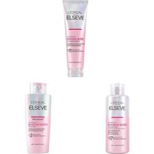 Prime Elseve Glycolic Gloss Parlaklık Veren Saç Bakım Rutini Seti: Şampuan, Saç Kremi, Bakım Spreyi