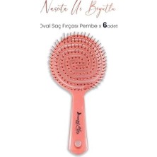Prime Professional Üç Boyutlu Oval Saç Fırçası Pembe x 6 Adet