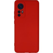 Mi 12 Kılıf Nano Içi Kadife Silikon - Kırmızı