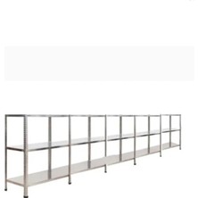 Alanraf 43X465X200 3 Katlı 5 Li Bitişik Galvaniz Çelik Raf Arşiv Depo Kiler Rafı
