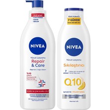 Prime Q10 Sıkılaştırıcı Losyon 250ML ve Repair&care Nemlendirici Vücut Losyon 400ML, Kuru Cilt