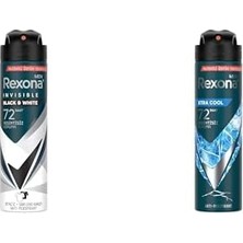 Prime Rexona Men Seti | Erkek Invisible & 150 ml X1 + Erkek Xtra 72 Saat Kesintisiz Üstün Koruma 150 ml X1