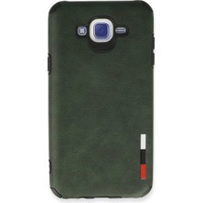 Galaxy J7 Kılıf Loop Deri Silikon - Yeşil