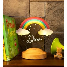 Prime Gökkuşağı Çocuk Hediyesi, Doğum Günü Hediyesi LED Gece Lambası, Çocuk Odası Aydınlatması, Erkek Bebek, Kız Bebek