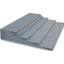 Alanraf 4 Adet Galvaniz Çelik Raf Tablası - Depo, Arşiv, Kiler, Dosya, Market Rafı 31X60 Cm-0.70 mm