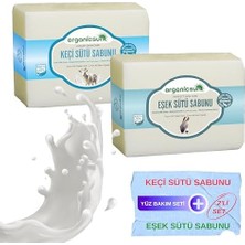 Prime 2'li Set Doğal Keçi Sütü Sabunu ve Eşek Sütü Sabunu