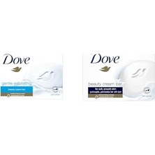 Prime Dove Beauty Cream Bar Katı Güzellik Sabunu Gentle Exfoliating Nemlendirici Etkili, 90 G(6) Dove Beauty Cream Bar Katı Güzellik Sabunu Original Nemledirici Etkili, 90 G(1)