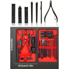 Prime 24 Parça Deri Çantalı Seyahat Tipi Manikür Pedikür Seti, PRA-12708192-4045