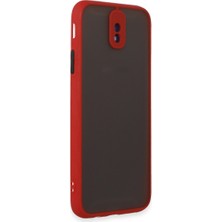 Galaxy J7 Pro / J730 Kılıf Montreal Silikon Kapak - Kırmızı