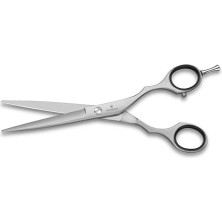 Prime Kuaför Makası, Uzunluk: 17 Cm, Ekstra Keskin, Paslanmaz Çelik Bıçaklar, Parmak Dayanağlı, Gümüş