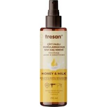 Prime Tresan Bal & Süt Besleyici Çift Fazlı Durulanmayan Sıvı Saç Kremi – Isı Korumalı 250 ml