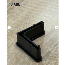 Alanraf 10 Adet Çelik Raf Profil Plastik Tabanı Original , Galvaniz Çelik Raf Ayak Plastiği