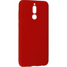 Mate 10 Lite Kılıf Nano Içi Kadife Silikon - Kırmızı