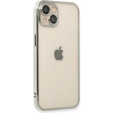 iPhone 14 Plus Kılıf Razer Lensli Silikon - Gümüş