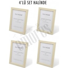 Prime Ahşap Resim Çerçevesi 4'lü Set Halinde 13 x 18 cm Boyutunda