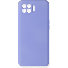 Reno 4 Lite Kılıf First Silikon - Lila