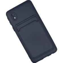 Galaxy A01 Core Kılıf Kelvin Kartvizitli Silikon - Lacivert
