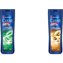Prime Clear Men Günlük Arınma ve Ferahlık Sedir Ağacı ve Okaliptus Özleri Kepeğe Karşı Etkili Şampuan 350 Ml(2) Clear Men Kepeğe Karşı Etkili Şampuan Saç Dökülmesine Karşı Kahve Çekirdeği Özü 350 Ml(1)