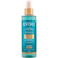 Prime Restorex Keratin & Argan Onarıcı Sıvı Saç Bakım Kremi 200 Mililitre, Yıpranmış ve Hasar Görmüş Saçlar