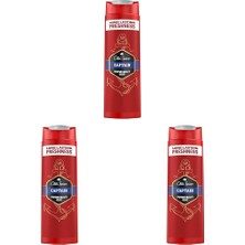 Prime Old Spice Erkekler Için Duş Jeli ve Şampuan 400 ml 3lü Paket