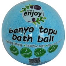Prime Himalaya Tuzlu El Yapımı Banyo Bombası Banyo Topu Mavi 90-120 gr