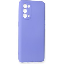 Reno 5 Kılıf First Silikon - Lila