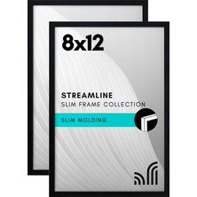 Prime Resim Çerçevesi, 20,3 x 30,5 Cm, Kırılmaz Camlı, Duvar ve Masa Plakası Için Yatay ve Dikey Formatlar (2 Adet)