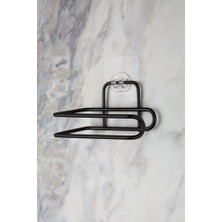 Prime Yapışkanlı Metal Kağıt Havluluk & Wc Kağıtlığı – Deliksiz, Mat Siyah, Paslanmaz Çelik, Duvara Monte, Şık ve Dayanıklı, Mutfak ve Banyo Için Pratik Kullanım (Wc Kağıtlığı)
