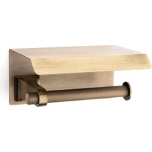 Prime Sparklıne Kapaklı Tuvalet Kağıtlığı Antik Renk 85X17X170 mm