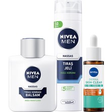 Prime Men Erkek Tıraş Sonrası Balsam 100ML,DERMA Skin Clear Karşıtı Serum 30ML ve Tıraş Jeli 200ML