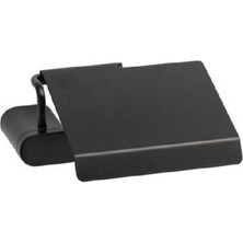 Prime Ovalın Kapaklı Tuvalet Kağıtlığı Siyah Renk 87X137X159 mm