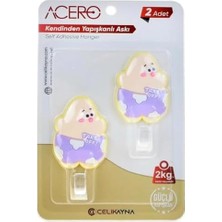 Prime Patrick Star Kendinden Yapışkanlı Askı 2li, Sevimli Karakter Off Mutfak ve Banyo Askısı x 2 Adet, 2 kg Taşıma Kapasiteli Güçlü Yapışkanlı Plastik Askı - 38314
