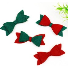 Prime Keçe Motif, Fiyonk Yeşil (4 Adet)