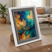 Prime Premium Serisi 13 * 18 cm Ahşap Resim Çerçevesi Beyaz-Gri