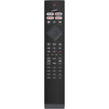Philips 32PFS6906/12 Televizyon Için Uyumlu Netflix Youtube Rokuten Tuşlu Kumanda