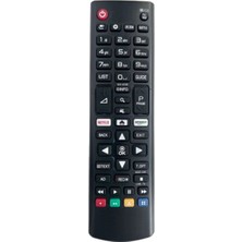 LG 55QNED80UQA-0 Televizyon Için Uyumlu Netflix Amazon Tuşlu Kumanda