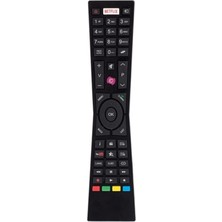 Vestel LT-49V62JU-0 Televizyon Için Uyumlu Netflix Youtube Mor Tuşlu Kumanda