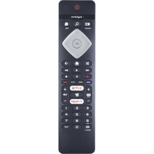 Universal Philips Ambilight Netflix Rakuten Tuşlu LED Tv Televizyon Uzaktan Kumanda TR-603